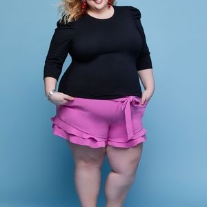 Eloquii puff sleeve 3/4 top